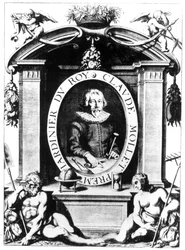 Portrett av Claude Mollet, frontispice til 